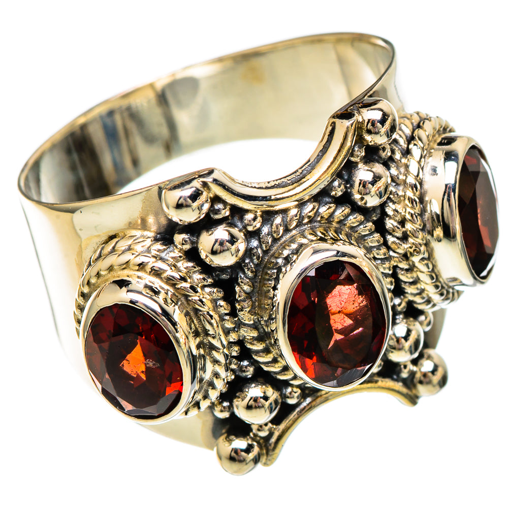 Garnet Rings handcrafted by Anasilvercos - RING101070