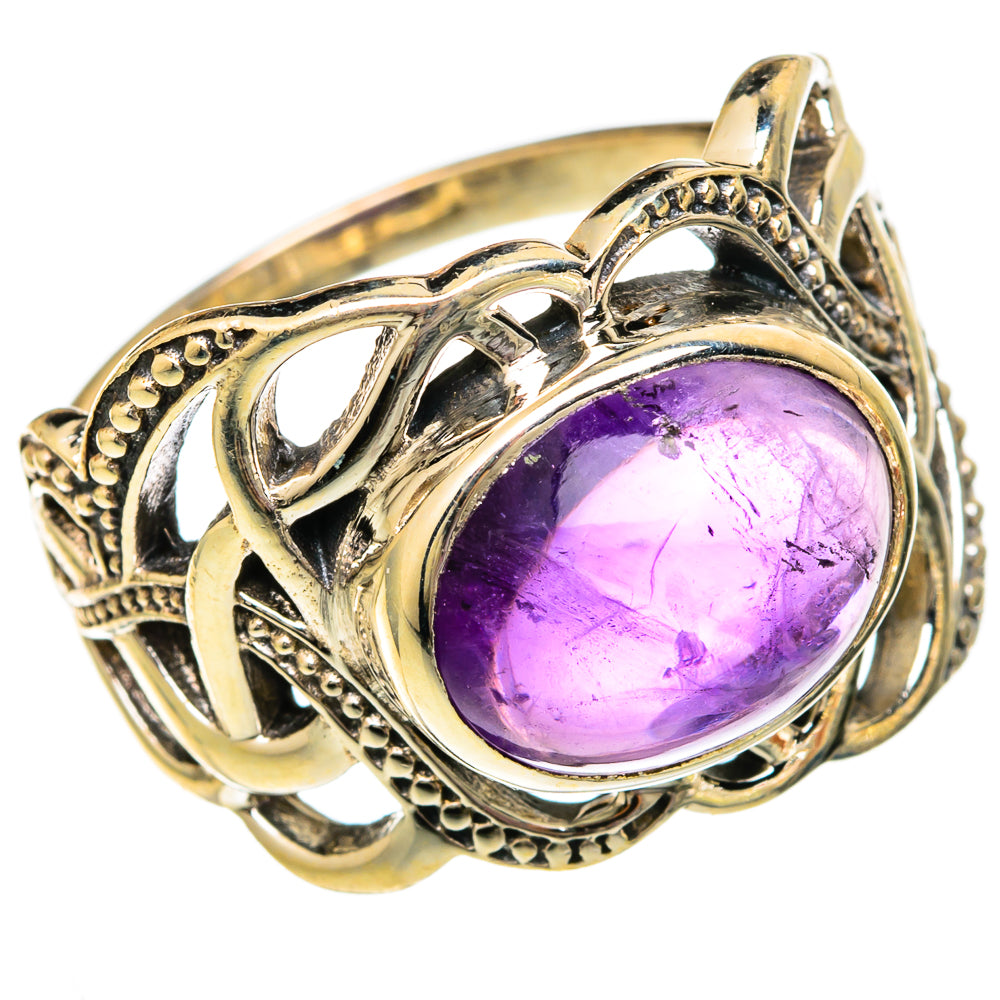 Amethyst Rings handcrafted by Anasilvercos - RING101071
