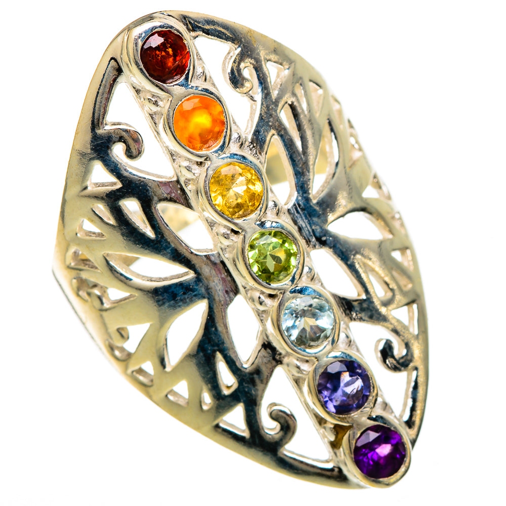 Chakra Rings handcrafted by Anasilvercos - RING101077