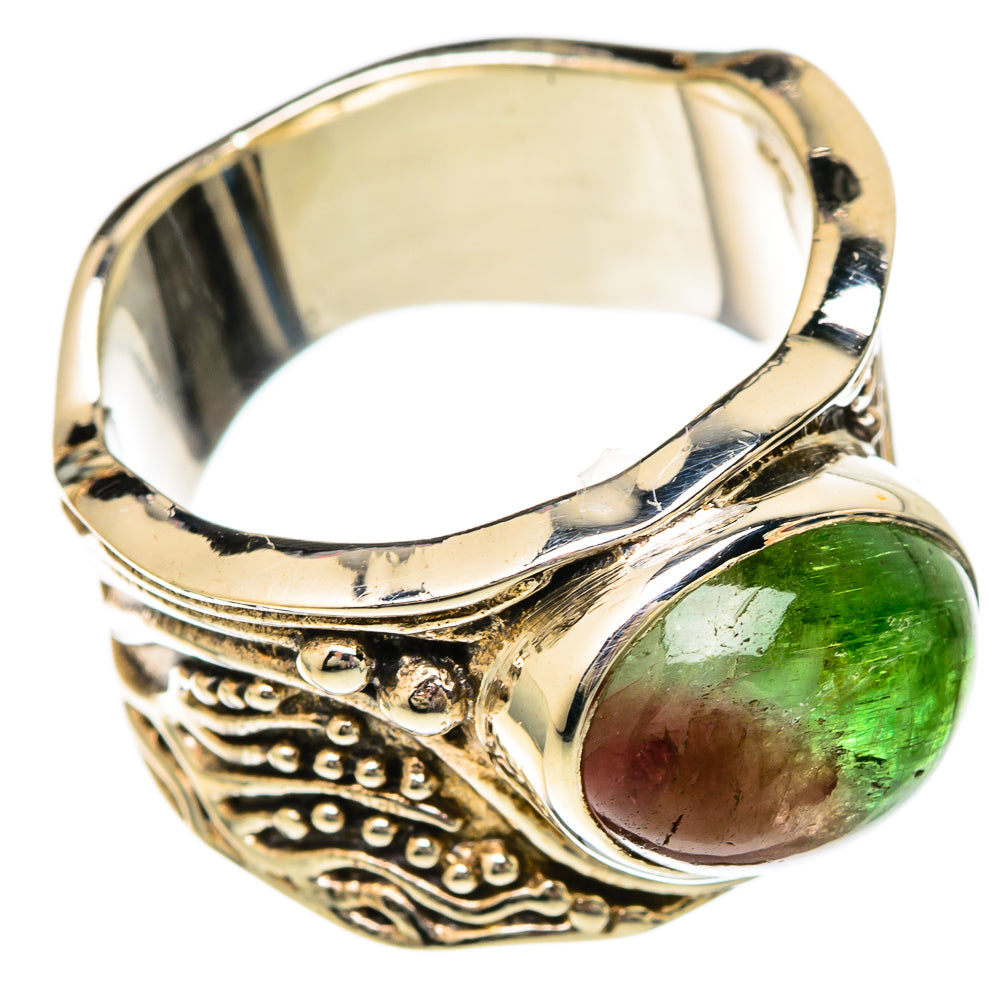 Watermelon Tourmaline Rings handcrafted by Anasilvercos - RING101078