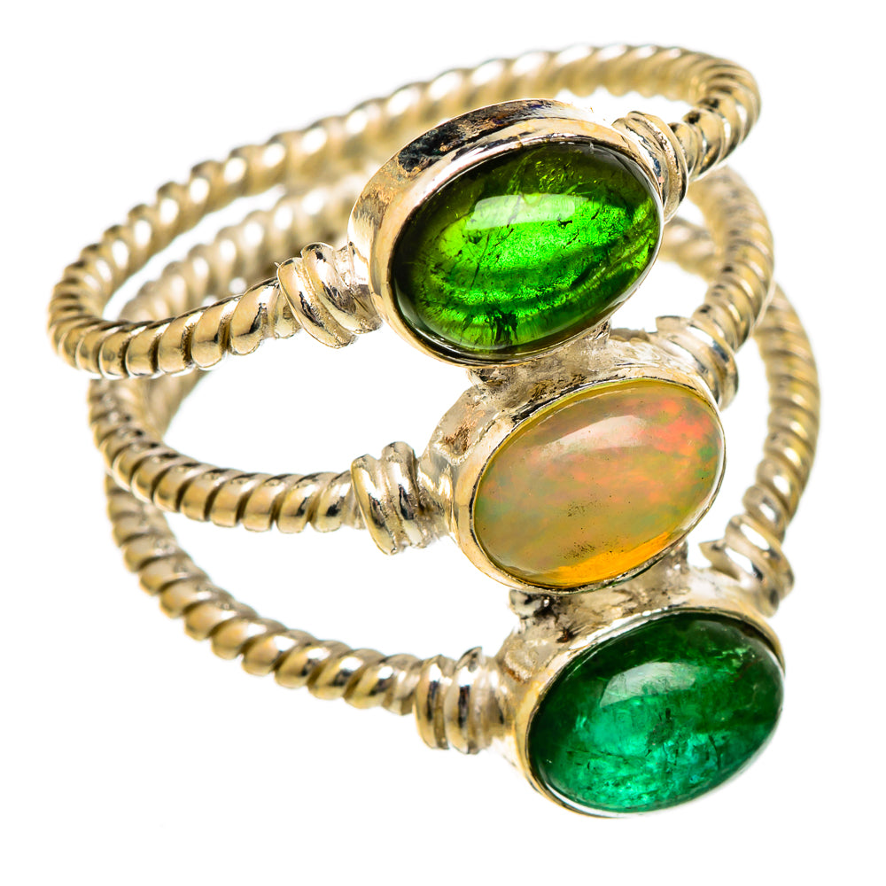 Ethiopian Opal Rings handcrafted by Anasilvercos - RING101079