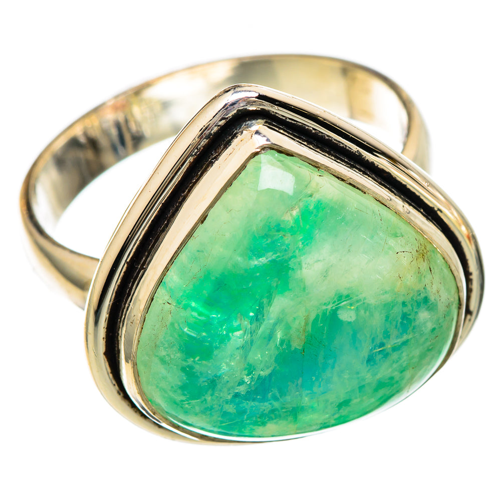 Green Moonstone Rings handcrafted by Anasilvercos - RING101088