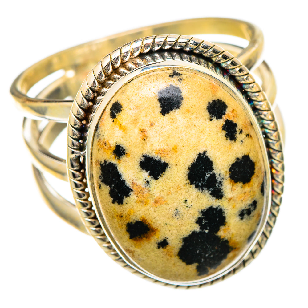 Dalmatian Jasper Rings handcrafted by Anasilvercos - RING101090 - Photo 2