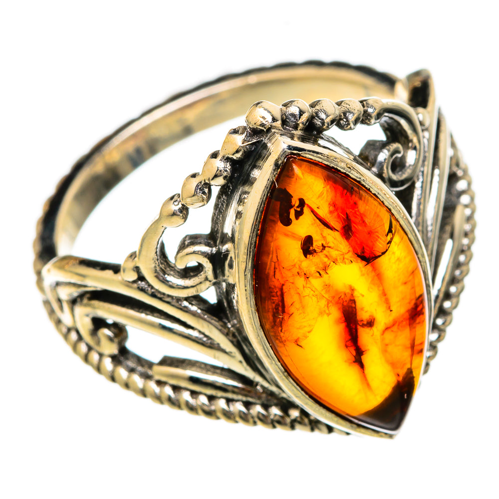 Baltic Amber Rings handcrafted by Anasilvercos - RING101091
