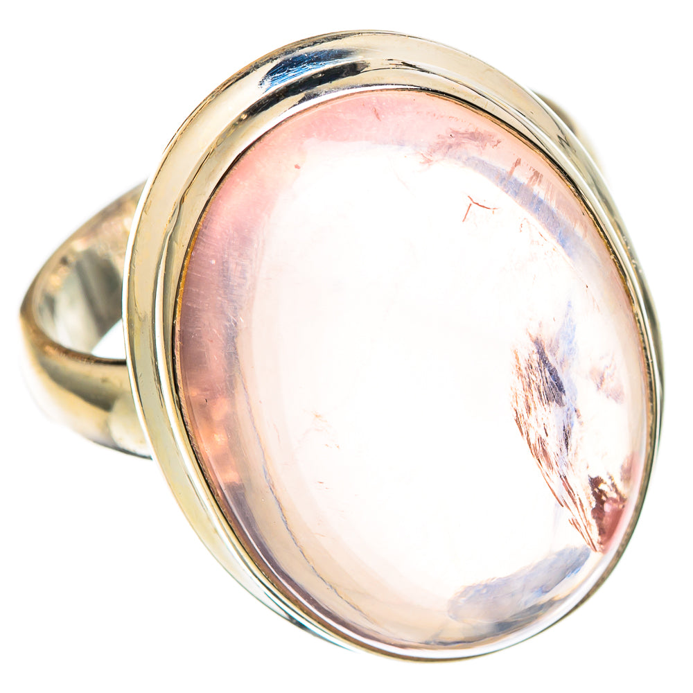 Rose Quartz Rings handcrafted by Anasilvercos - RING101093
