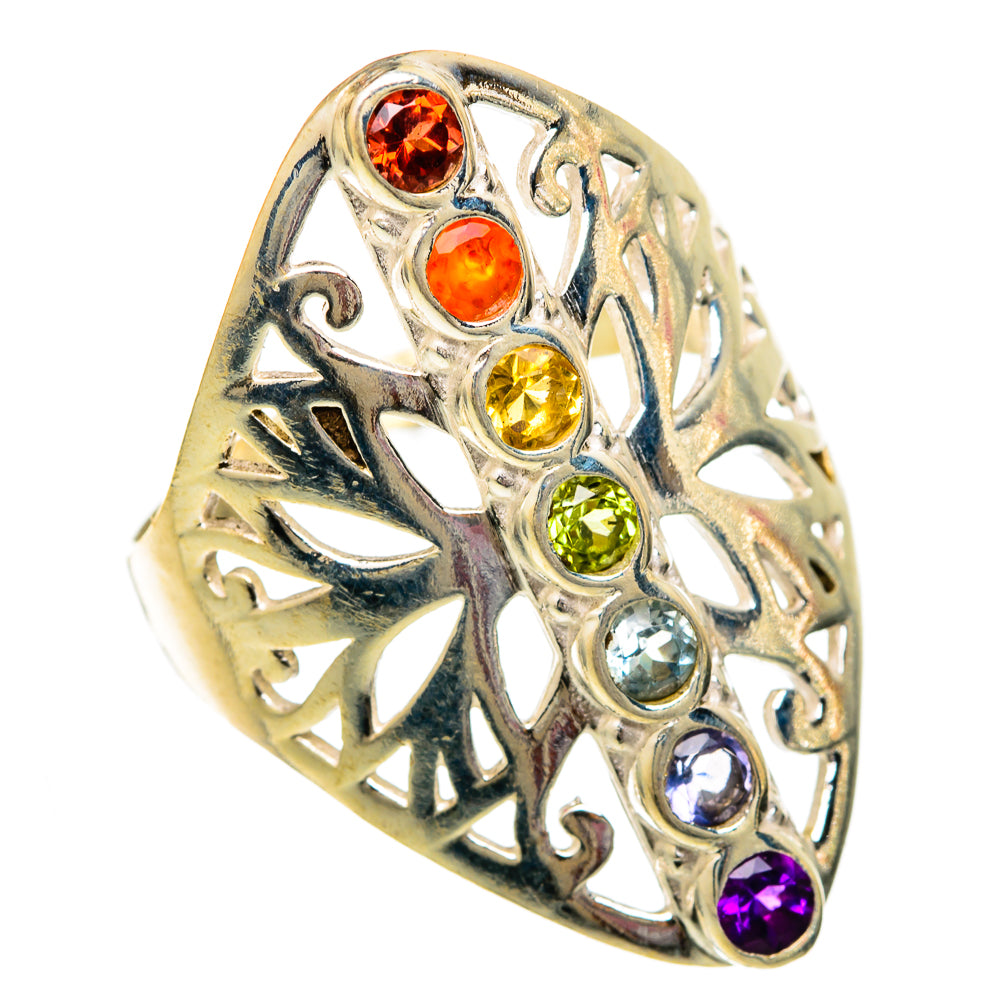 Chakra Rings handcrafted by Anasilvercos - RING101103