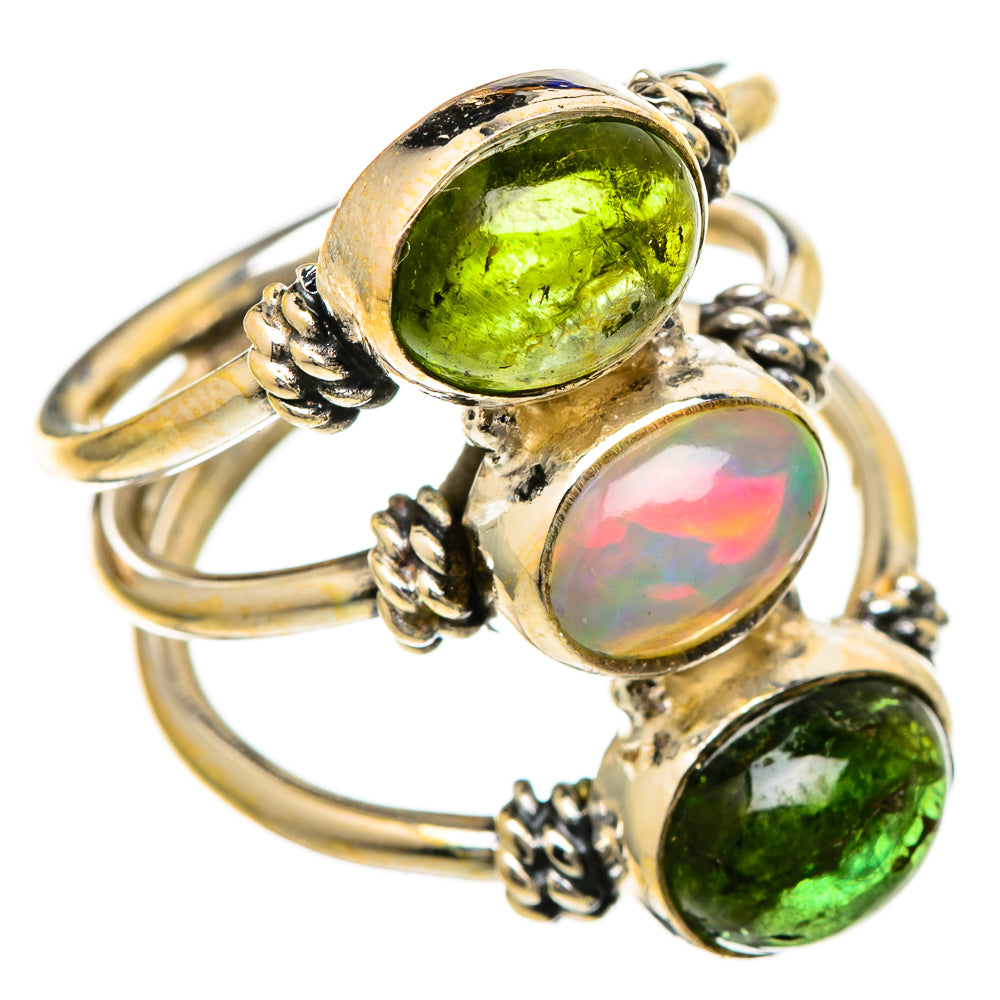 Ethiopian Opal Rings handcrafted by Anasilvercos - RING101104