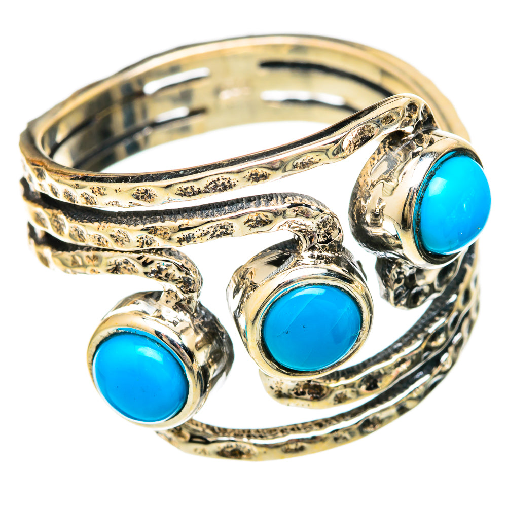 Sleeping Beauty Turquoise Rings handcrafted by Anasilvercos - RING101110