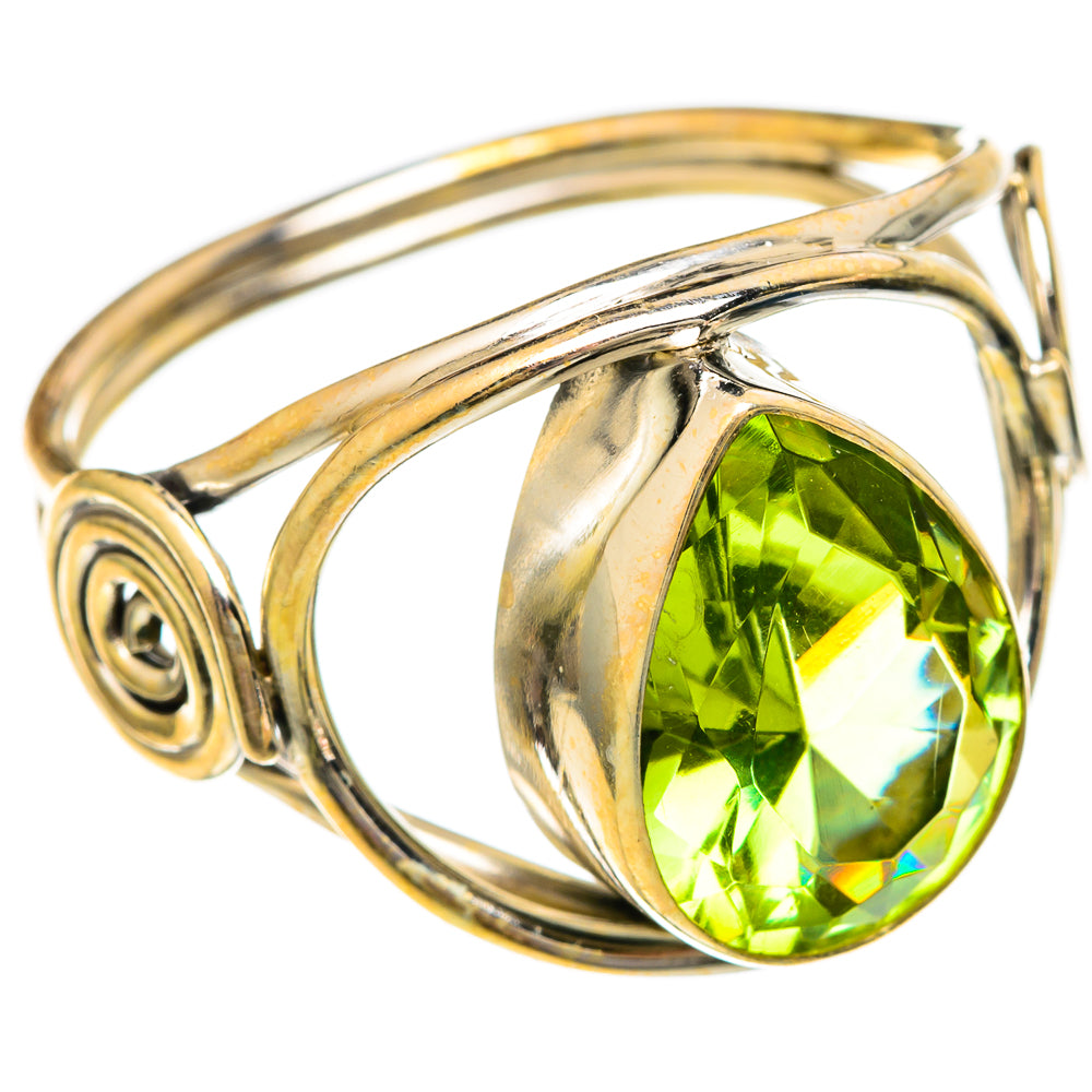 Peridot Rings handcrafted by Anasilvercos - RING101111