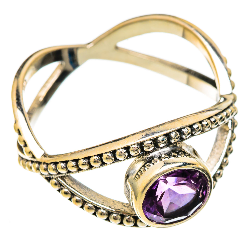Amethyst Rings handcrafted by Anasilvercos - RING101122
