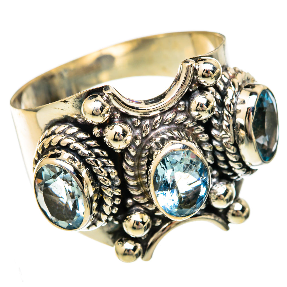 Blue Topaz Rings handcrafted by Anasilvercos - RING101128 - Photo 2