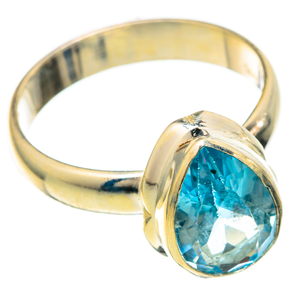 Blue Topaz Rings handcrafted by Anasilvercos - RING101143