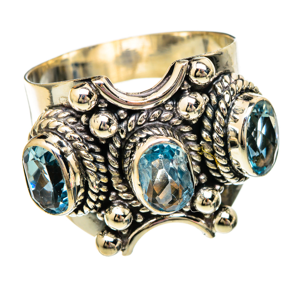 Blue Topaz Rings handcrafted by Anasilvercos - RING101146 - Photo 2