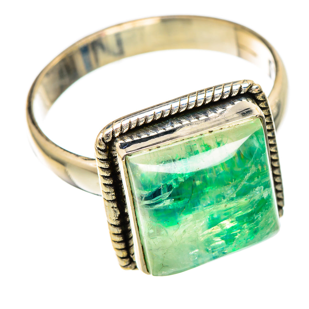 Green Moonstone Rings handcrafted by Anasilvercos - RING101150