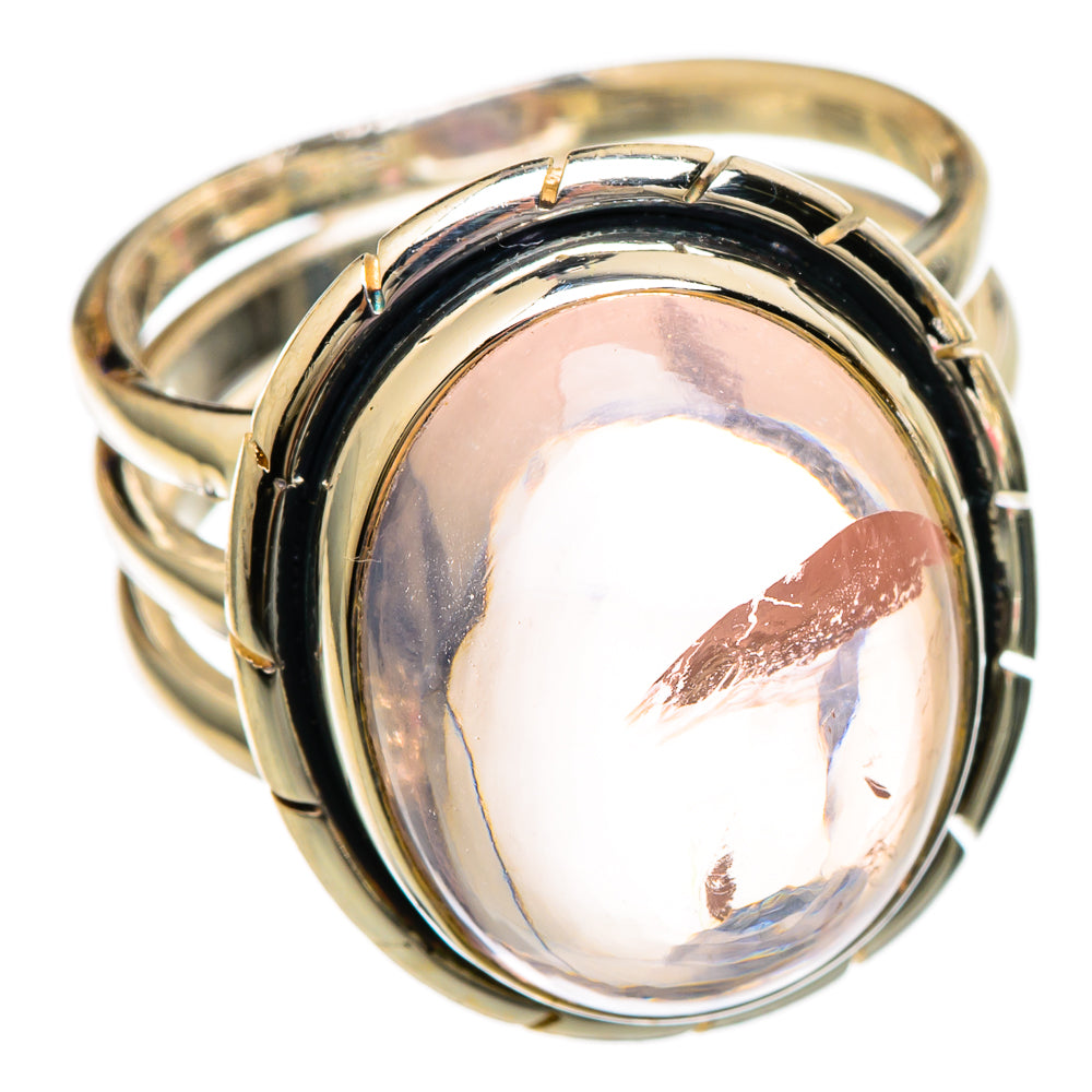 Rose Quartz Rings handcrafted by Anasilvercos - RING101151