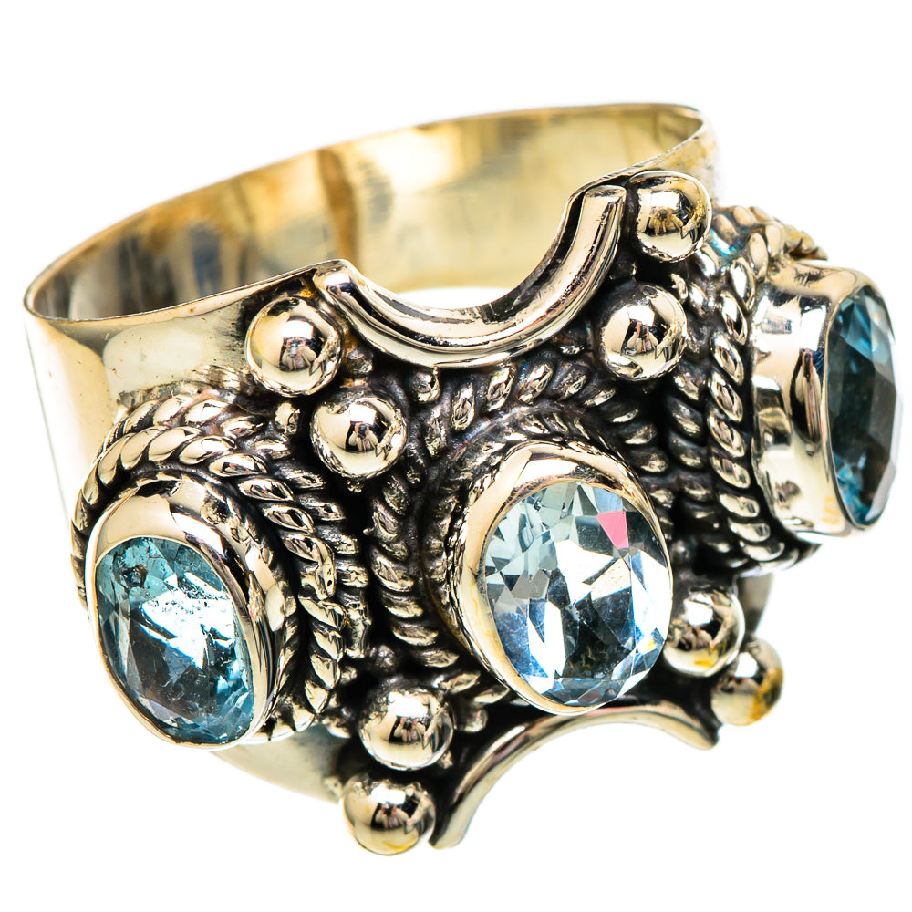 Blue Topaz Rings handcrafted by Anasilvercos - RING101159 - Photo 2