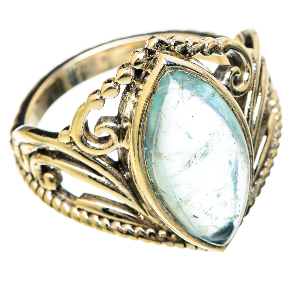 Aquamarine Rings handcrafted by Anasilvercos - RING101175