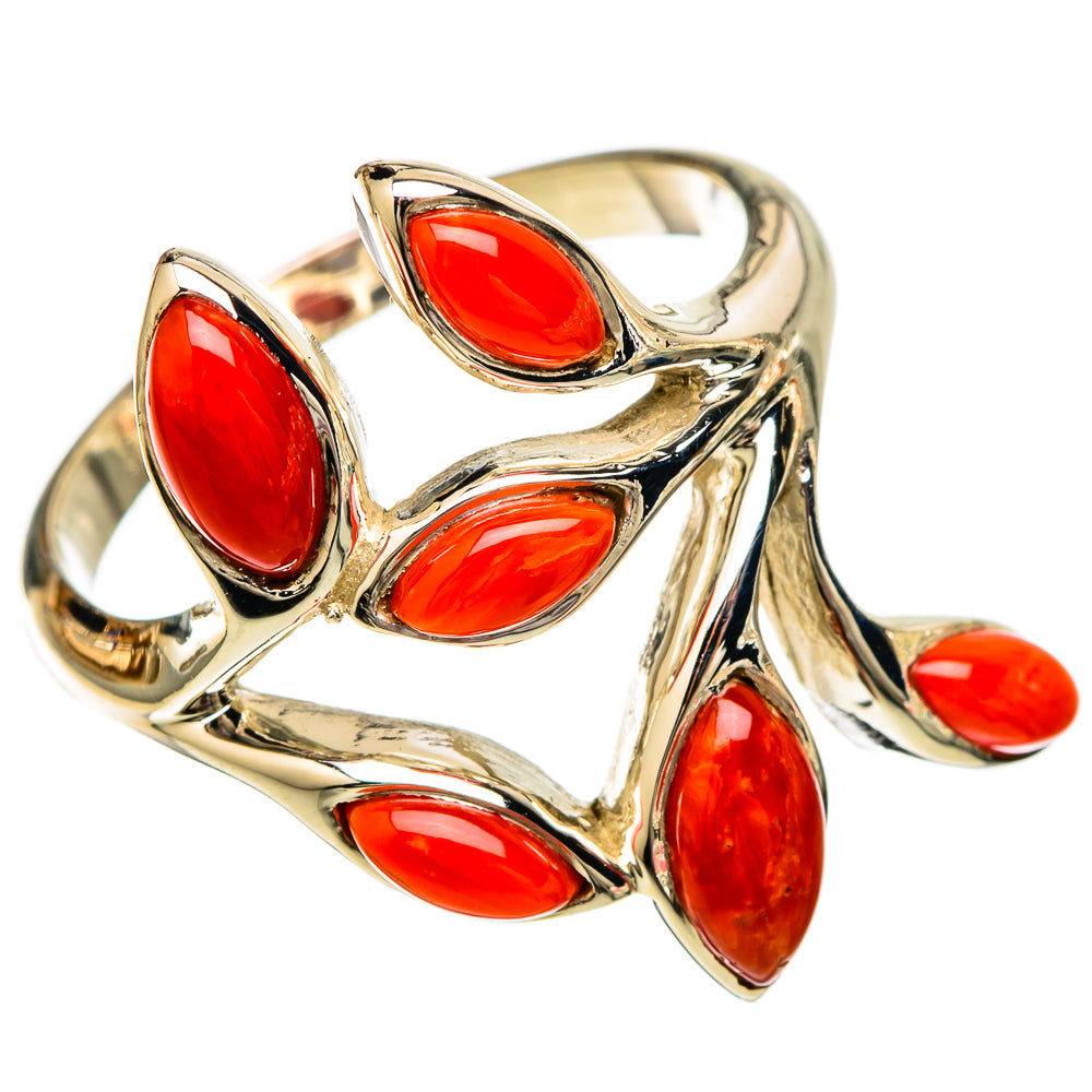 Mediterranean Red Coral Rings handcrafted by Anasilvercos - RING101183 - Photo 2