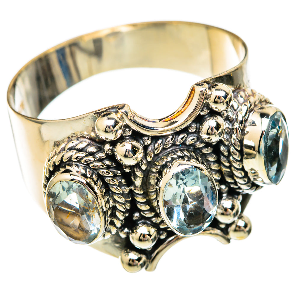 Blue Topaz Rings handcrafted by Anasilvercos - RING101186 - Photo 2