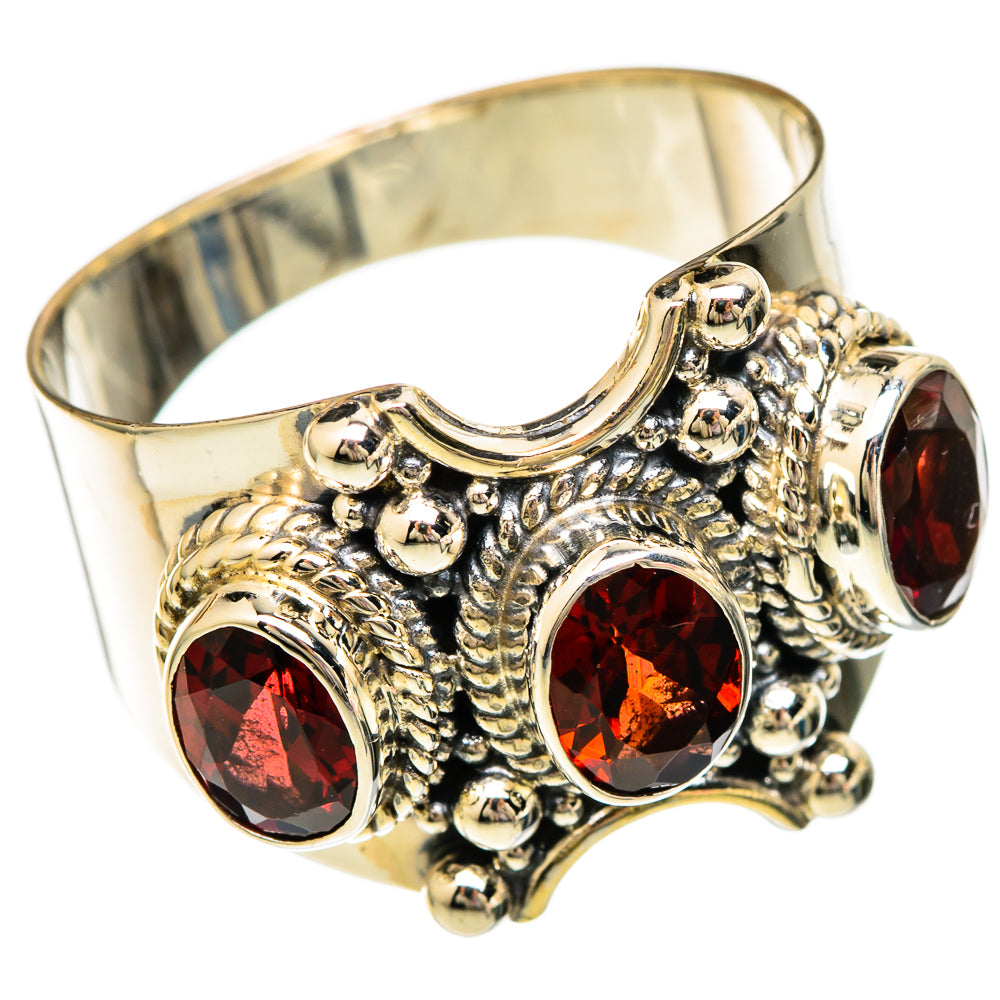 Garnet Rings handcrafted by Anasilvercos - RING101196