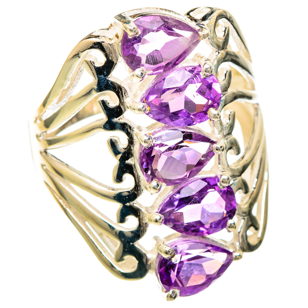 Amethyst Rings handcrafted by Anasilvercos - RING101200