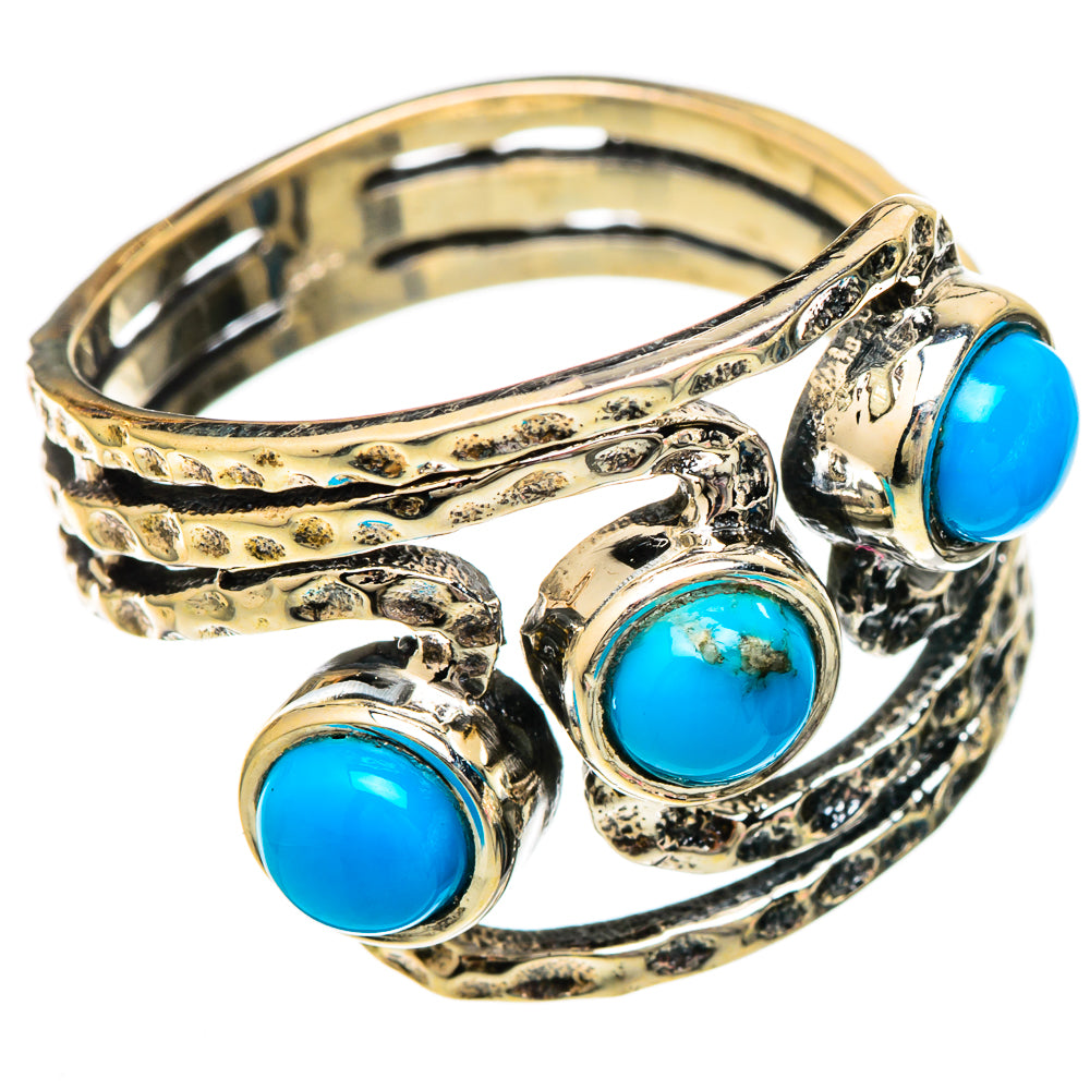 Sleeping Beauty Turquoise Rings handcrafted by Anasilvercos - RING101205