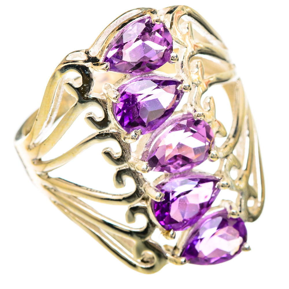 Amethyst Rings handcrafted by Anasilvercos - RING101211