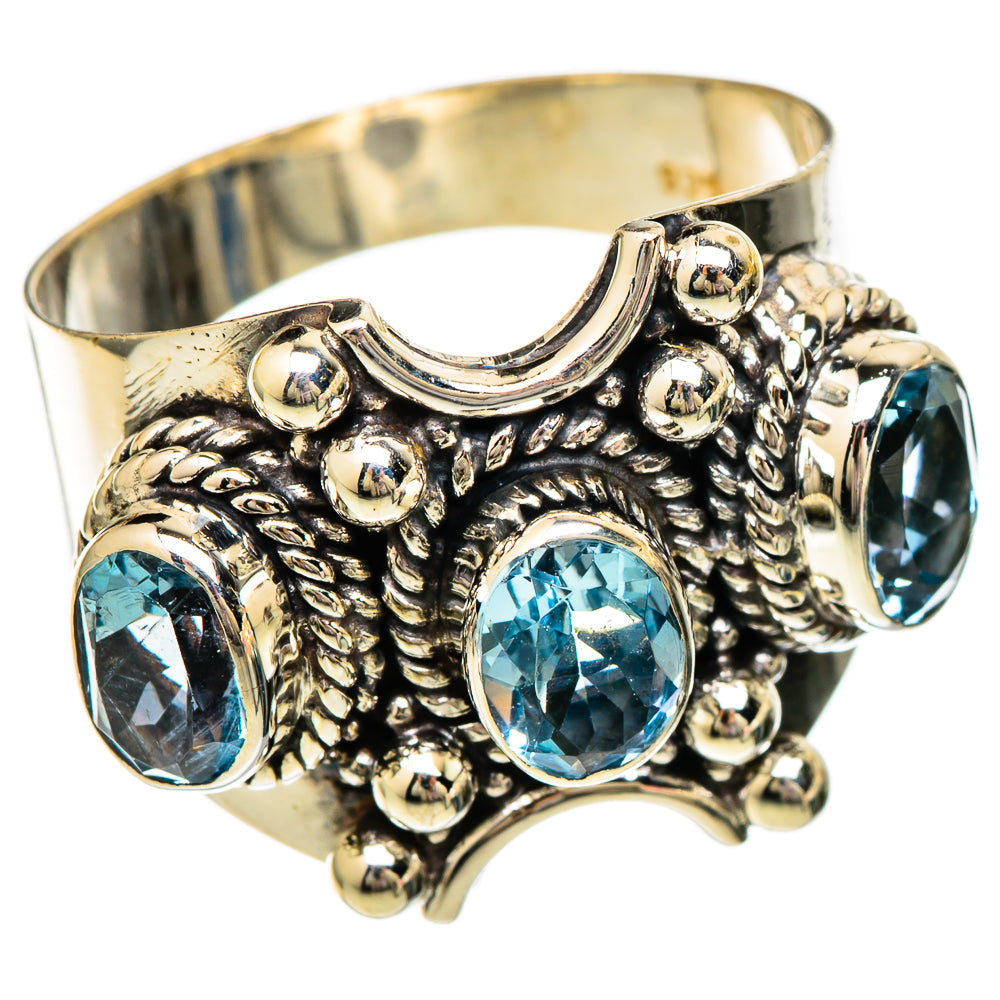 Blue Topaz Rings handcrafted by Anasilvercos - RING101215 - Photo 2