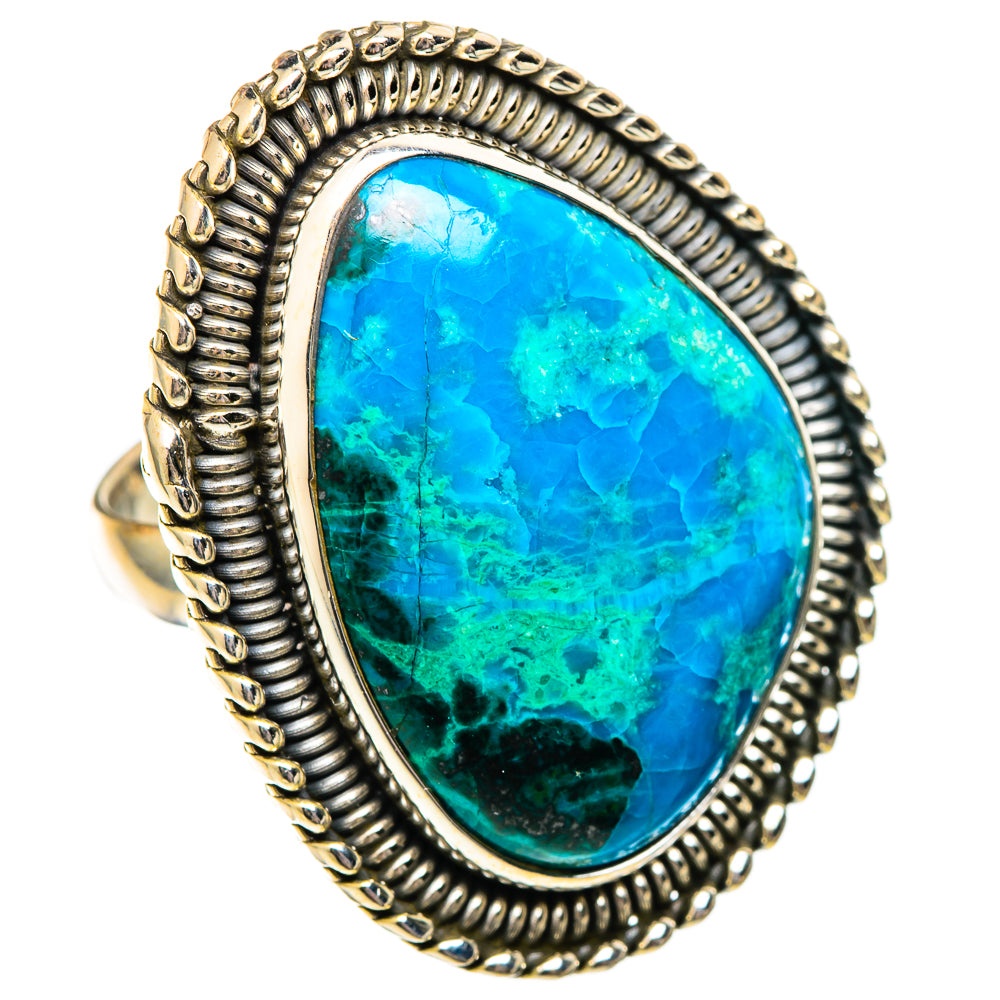 Chrysocolla Rings handcrafted by Anasilvercos - RING101234