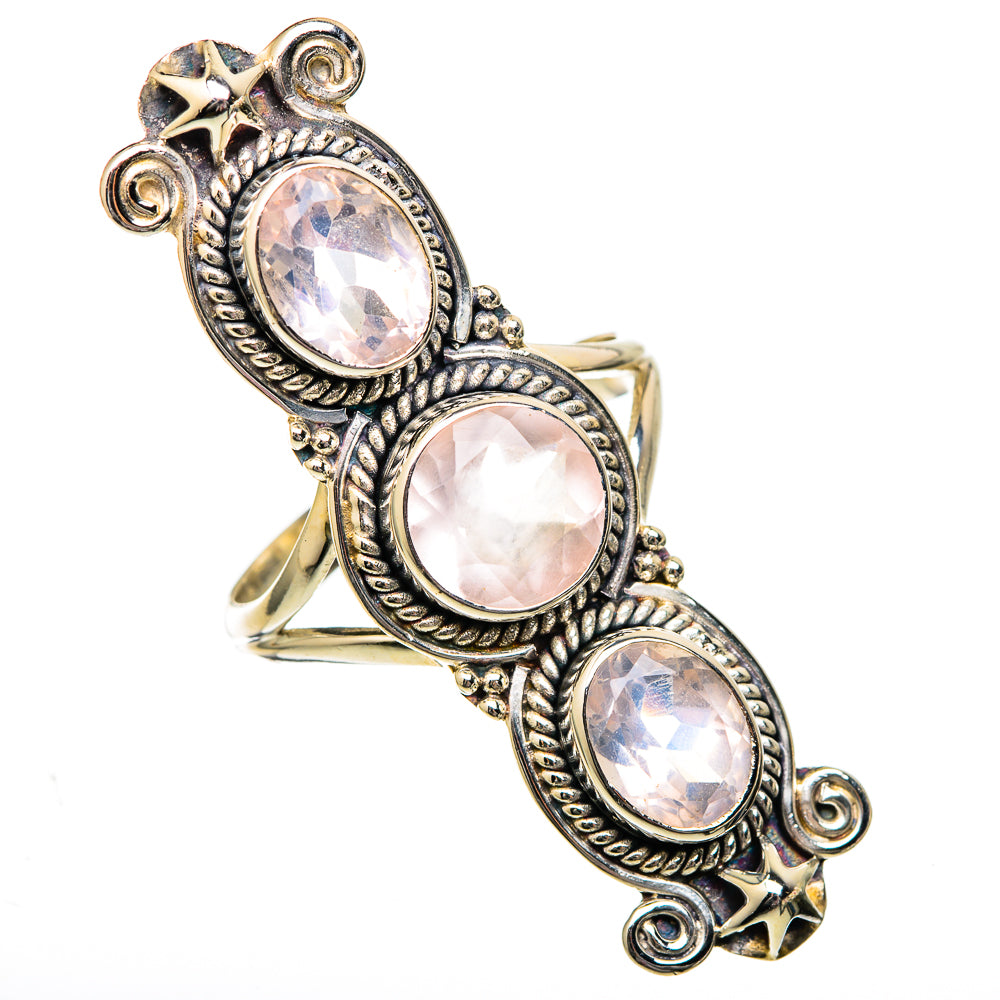 Rose Quartz Rings handcrafted by Anasilvercos - RING101249 - Photo 2