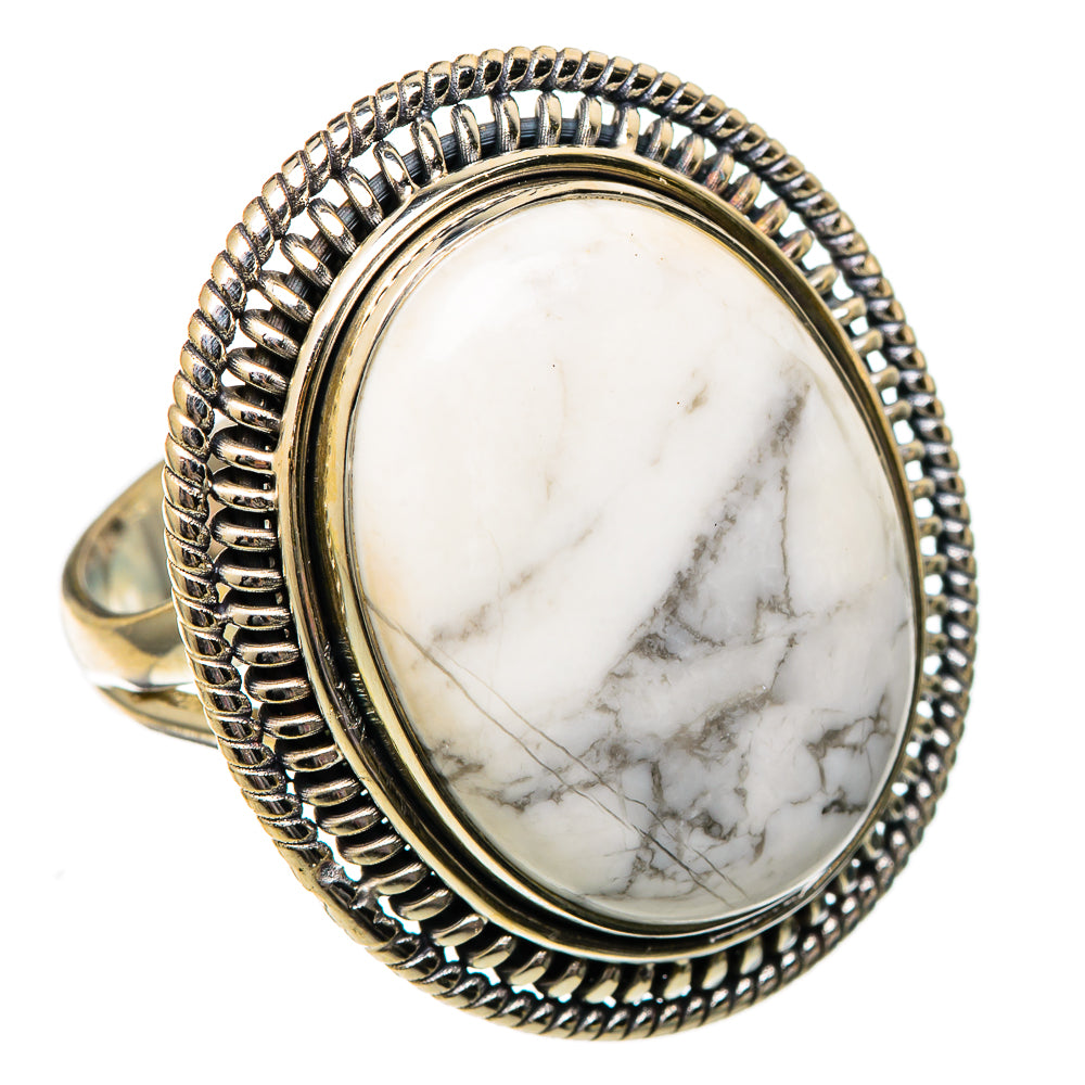 Howlite Rings handcrafted by Anasilvercos - RING101253 - Photo 2
