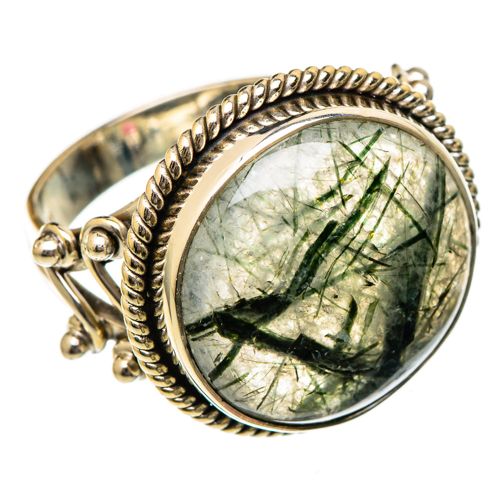 Tourmalinated Quartz Rings handcrafted by Anasilvercos - RING101271
