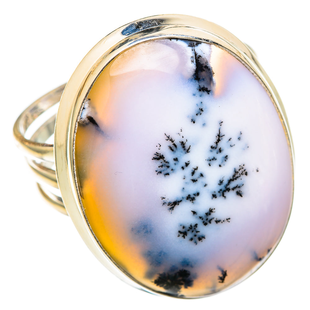 Dendritic Opal Rings handcrafted by Anasilvercos - RING101273