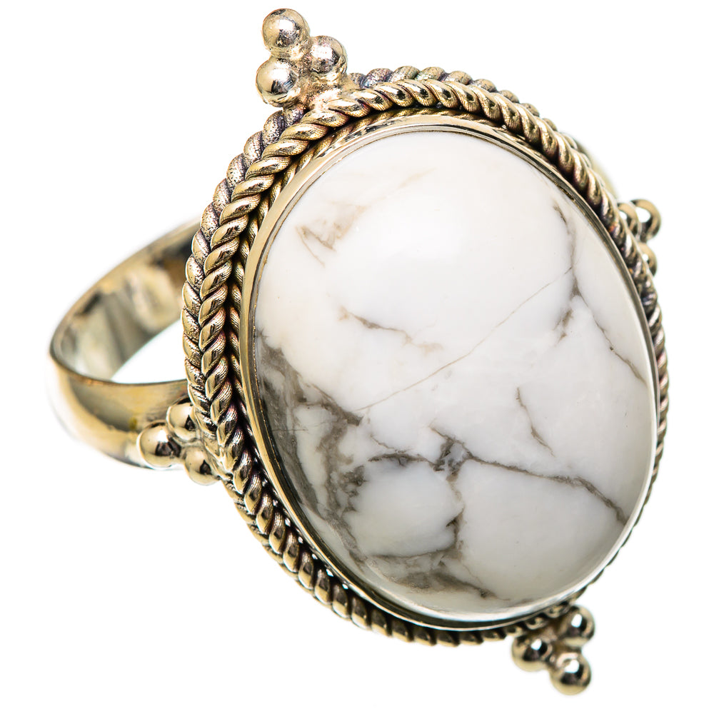 Howlite Rings handcrafted by Anasilvercos - RING101290 - Photo 2