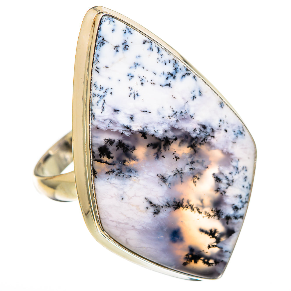Dendritic Opal Rings handcrafted by Anasilvercos - RING101302