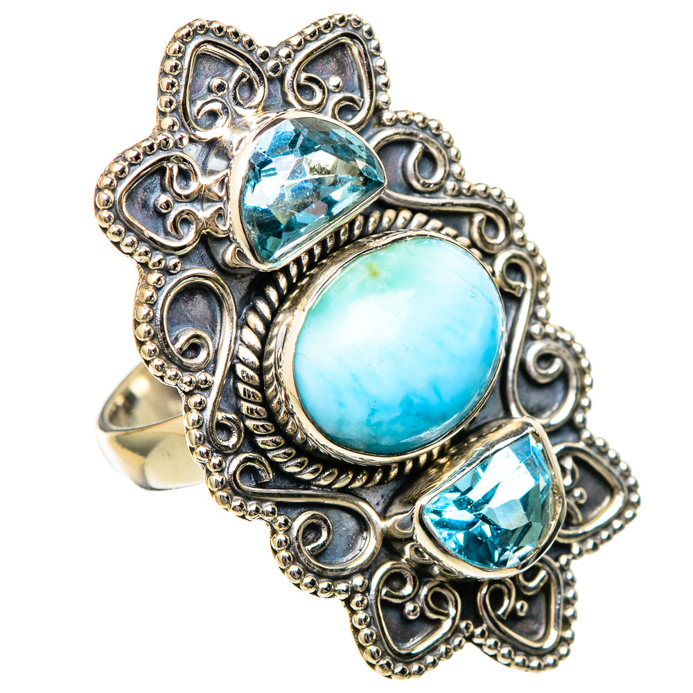 Larimar Rings handcrafted by Anasilvercos - RING101322 - Photo 2