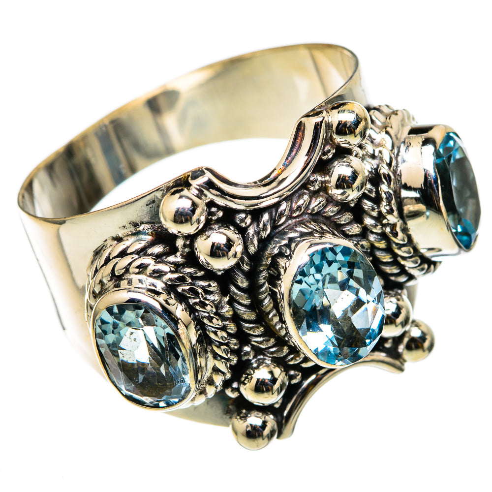 Blue Topaz Rings handcrafted by Anasilvercos - RING101331 - Photo 2
