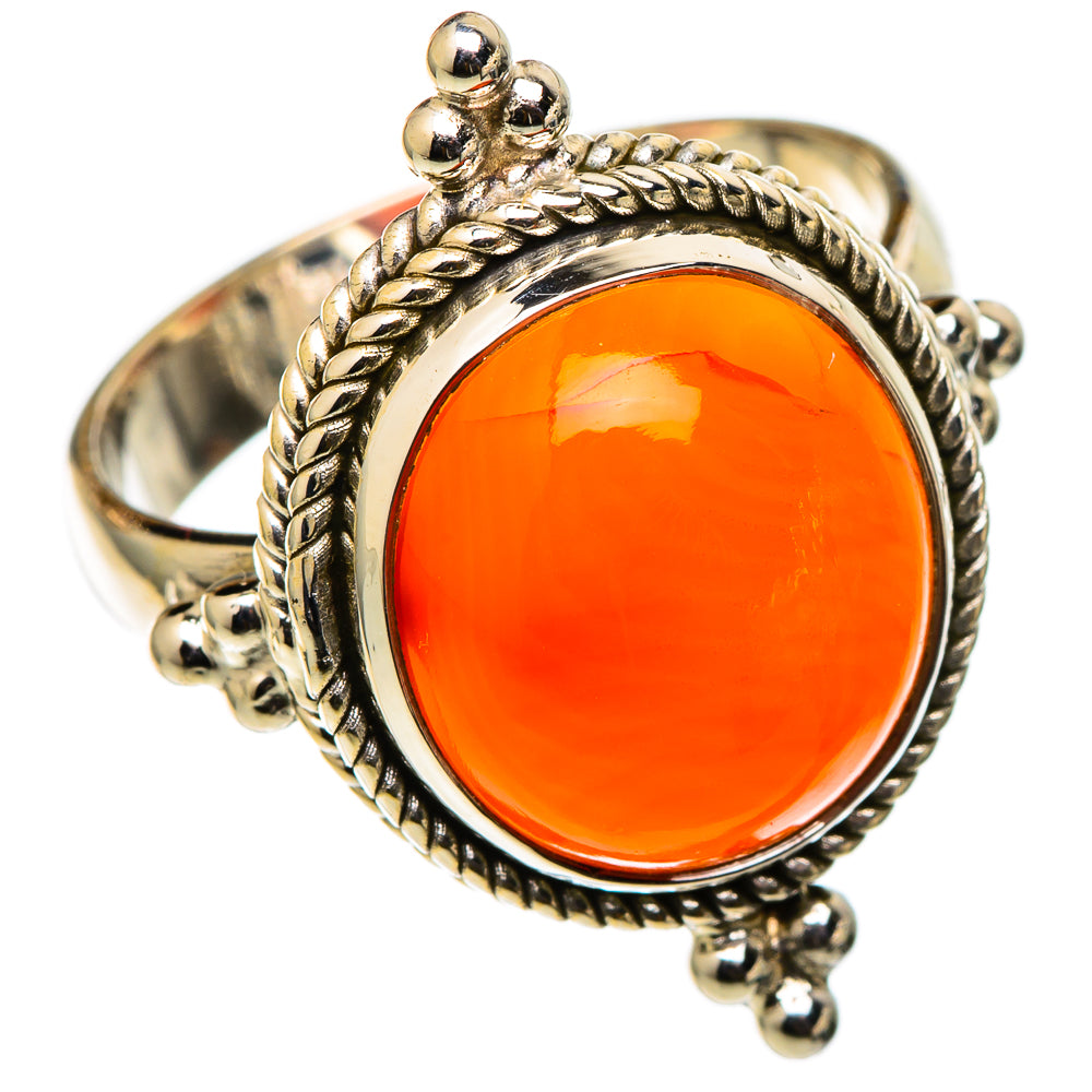 Carnelian Rings handcrafted by Anasilvercos - RING101337
