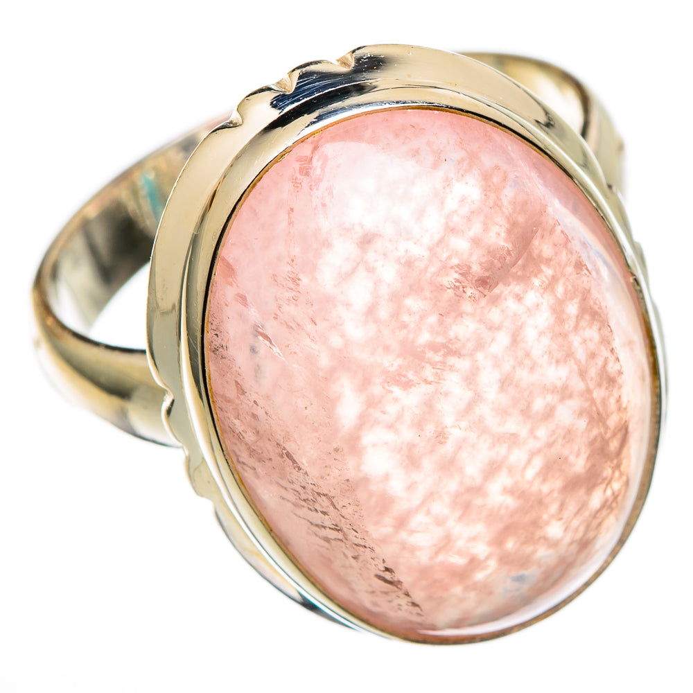 Rose Quartz Rings handcrafted by Anasilvercos - RING101341