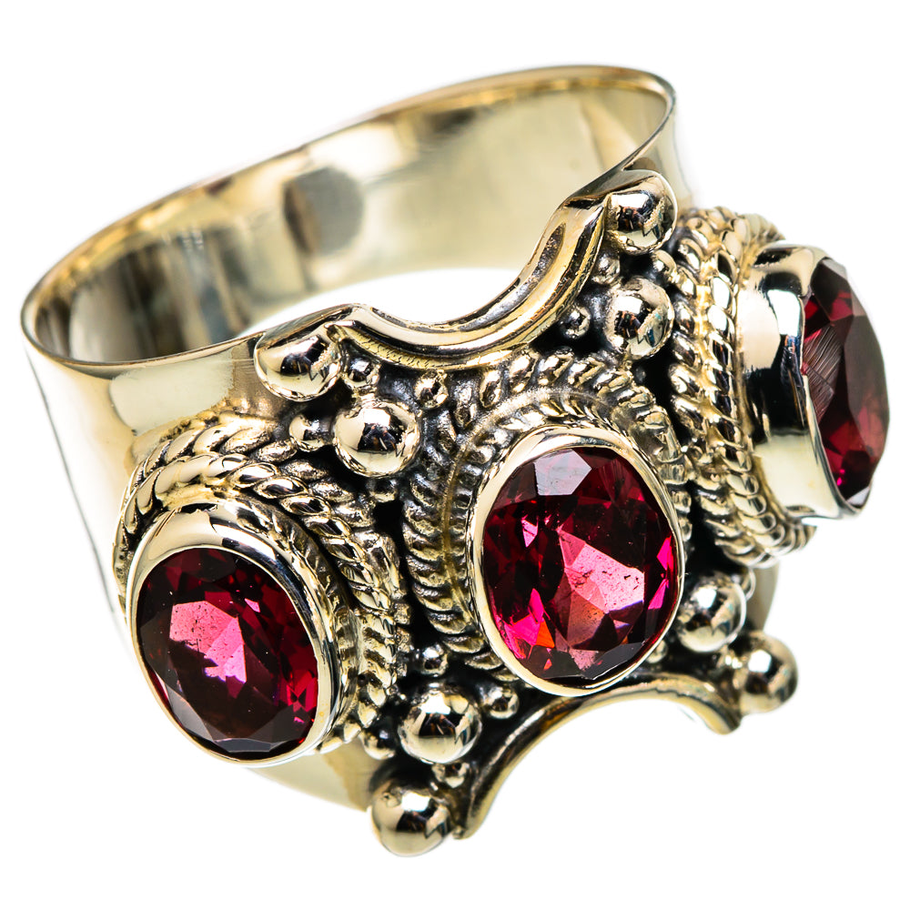 Garnet Rings handcrafted by Anasilvercos - RING101344