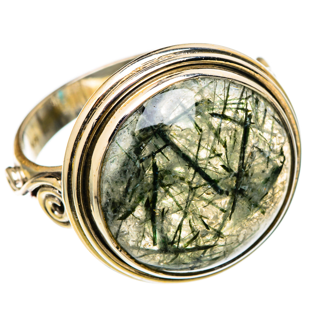 Tourmalinated Quartz Rings handcrafted by Anasilvercos - RING101347