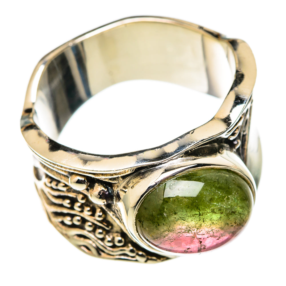 Watermelon Tourmaline Rings handcrafted by Anasilvercos - RING101351