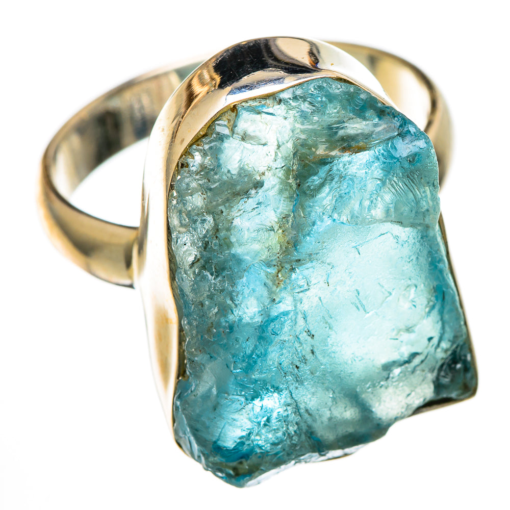 Aquamarine Rings handcrafted by Anasilvercos - RING101356