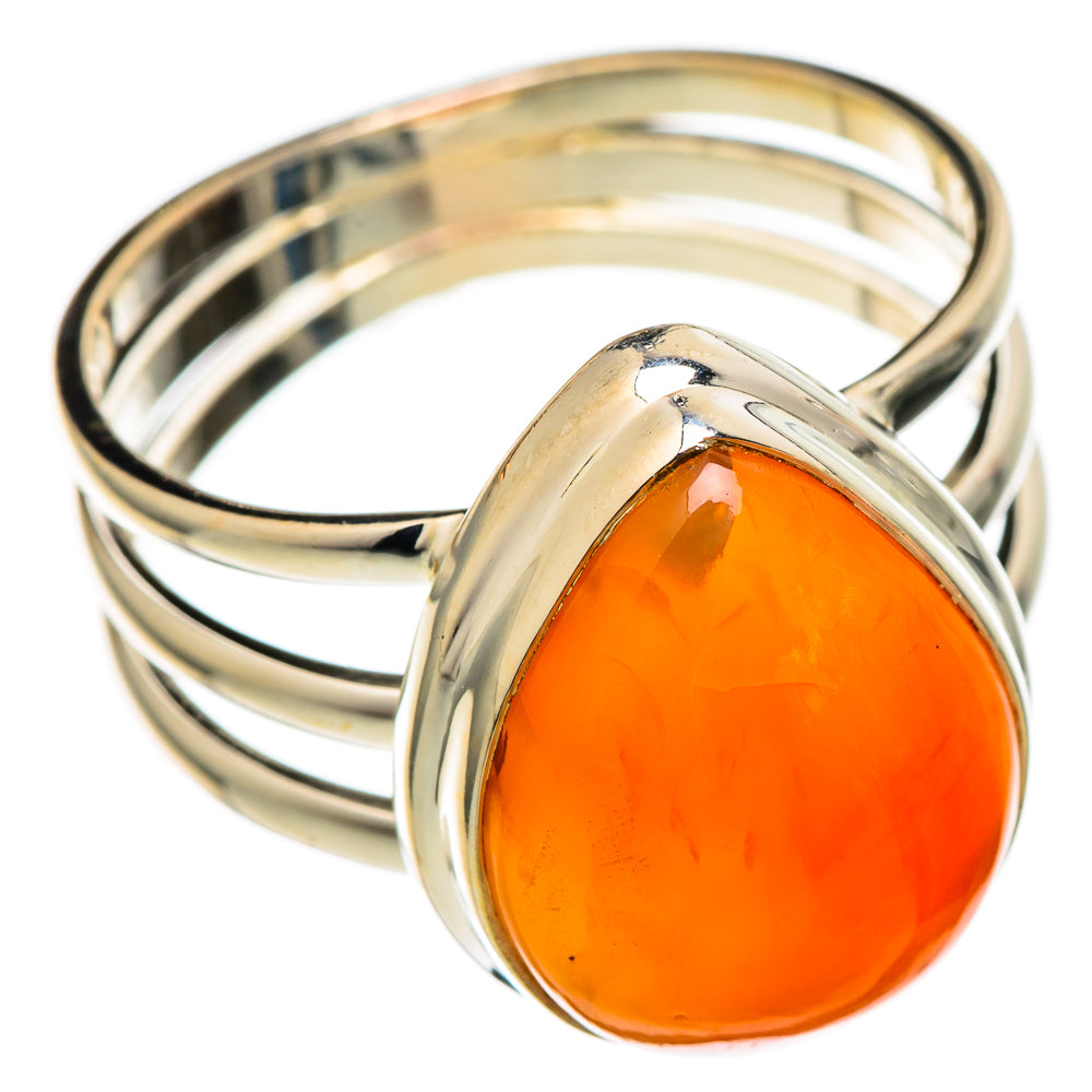 Carnelian Rings handcrafted by Anasilvercos - RING101363