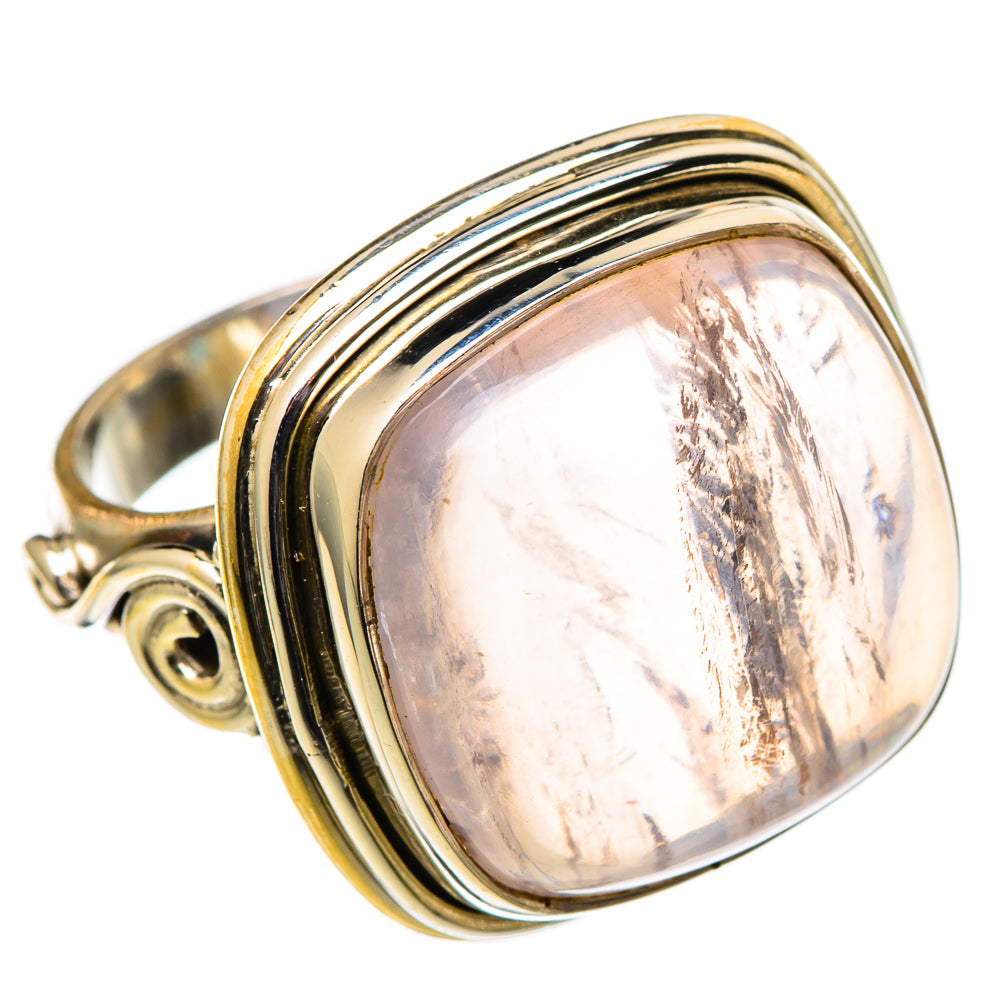 Rose Quartz Rings handcrafted by Anasilvercos - RING101366