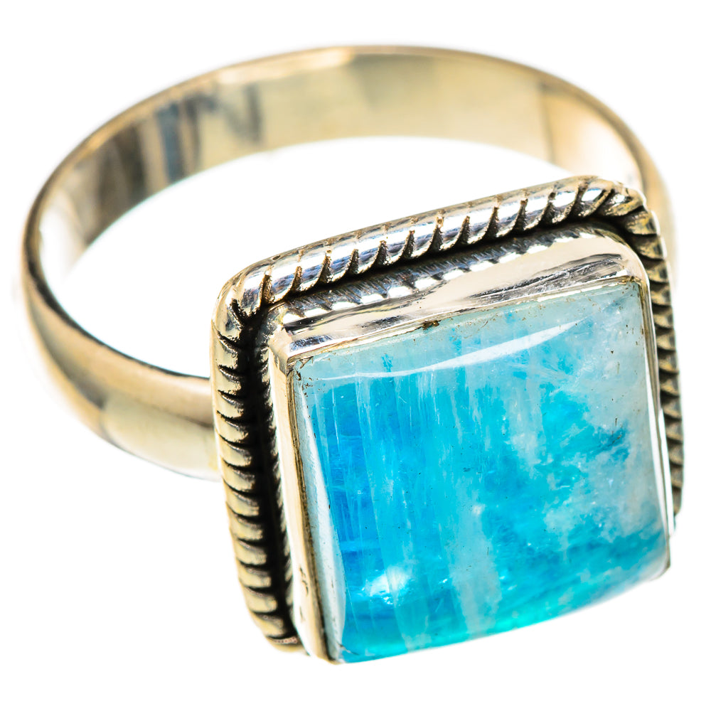 Rainbow Moonstone Rings handcrafted by Anasilvercos - RING101378