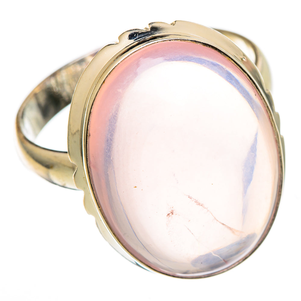 Rose Quartz Rings handcrafted by Anasilvercos - RING101384