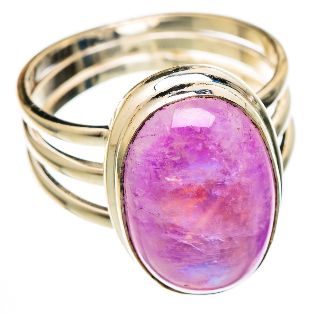 Pink Moonstone Rings handcrafted by Anasilvercos - RING101385