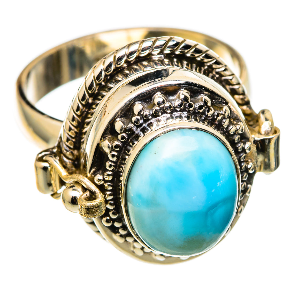 Larimar Rings handcrafted by Anasilvercos - RING101400