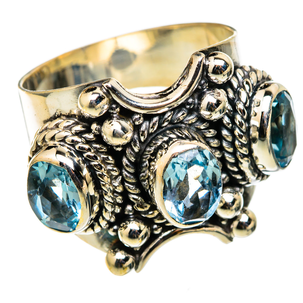Blue Topaz Rings handcrafted by Anasilvercos - RING101401 - Photo 2